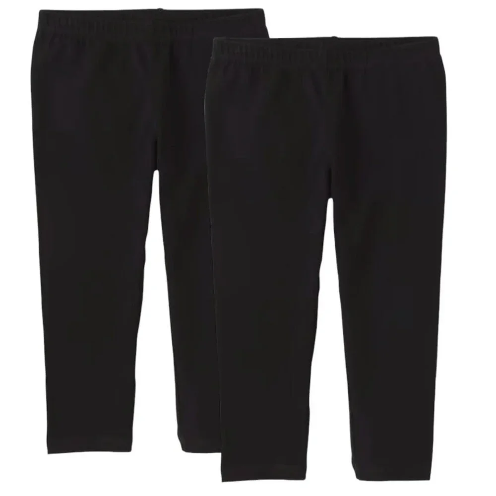 The Children's Place Girls Capri Leggings 2-Pack in Black - Size XL(14P)